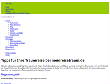 Tablet Screenshot of meinreisetraum.de